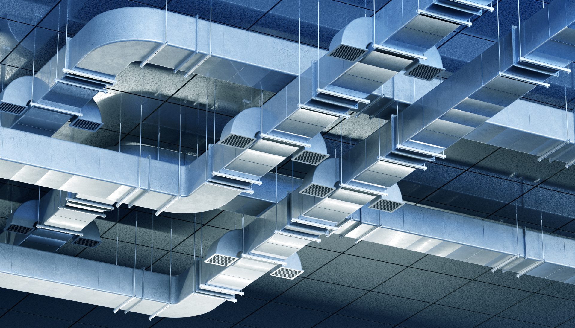 Large HVAC ducting, maintenance and service provided by Cool Tech Mechanical in the San Francisco Bay area.
